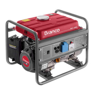 Gerador a Gasolina 1,3Kva B4T 1300 com Partida Manual‎ - Branco